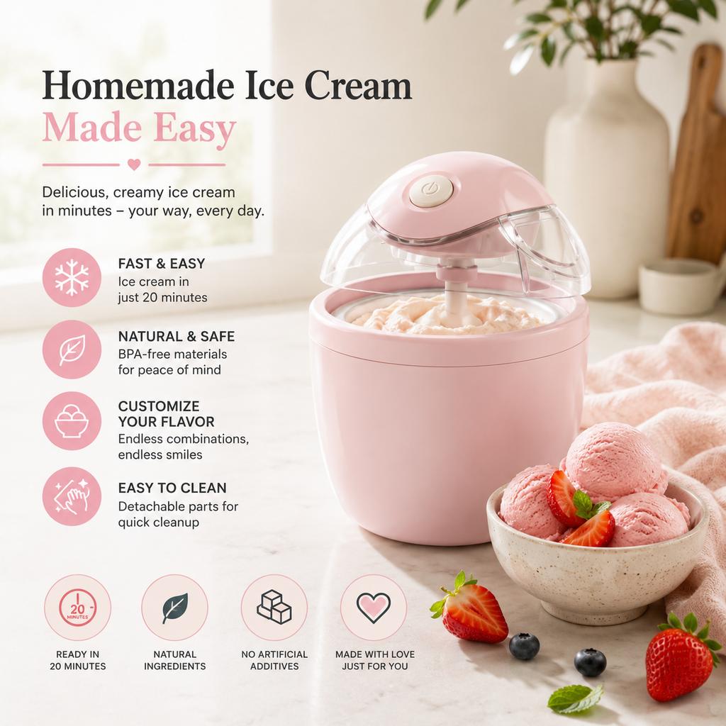Gelatiera Swirli aperta con gelato appena mantecato